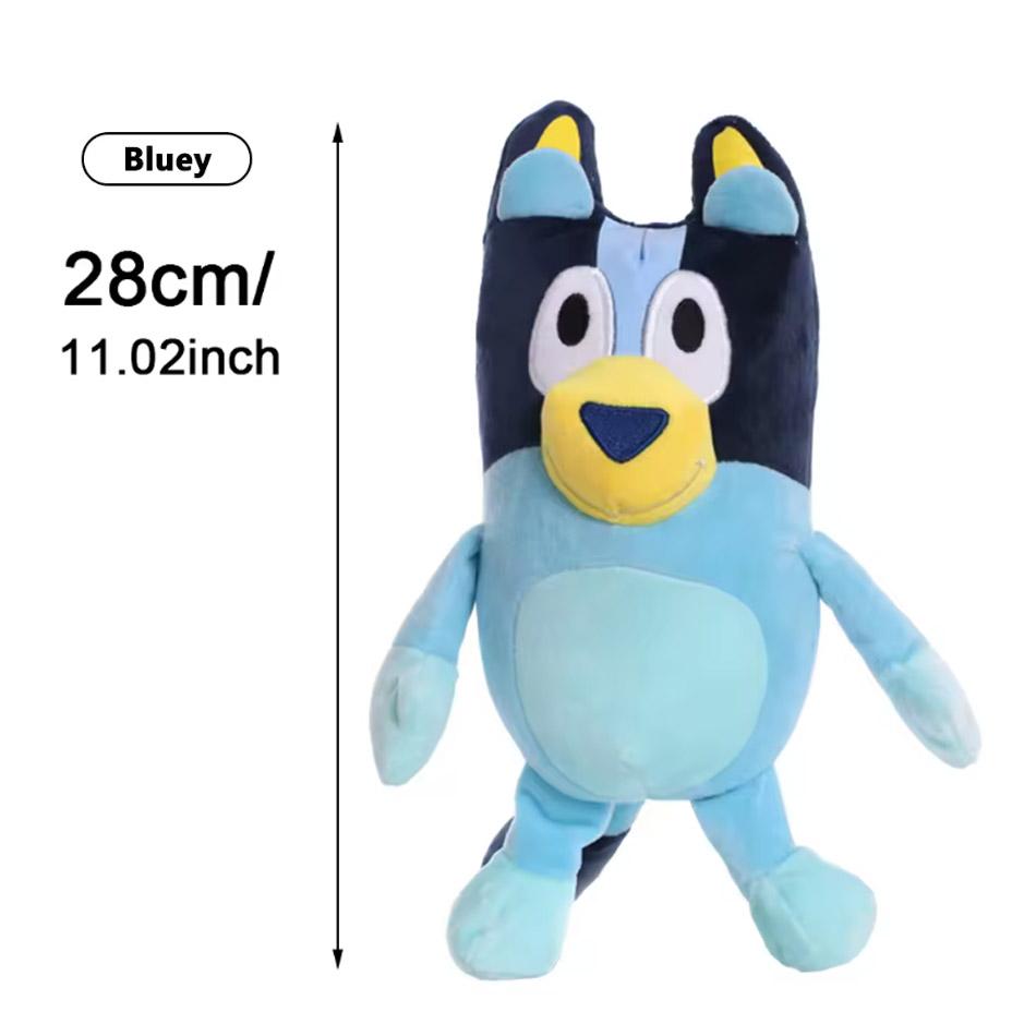 Cute Bluey Bingo Plush Toy Soft Cartoon Dog Doll Kids Festival Gifts Family Plush Toys