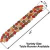 OWENIE Fall Table Runner 70 Inches Long, Thanksgiving Table Runner for Fall Decor, Embroidered Brown Harvest Maple Leaves Table Decorations ,