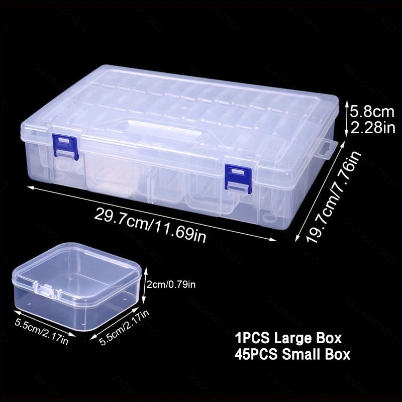 Diy Diamond Painting Embroidery Storage Box, Nail Art Jewelry Rhinestone Mosaic Storage Container, Multifunctional Storage Box