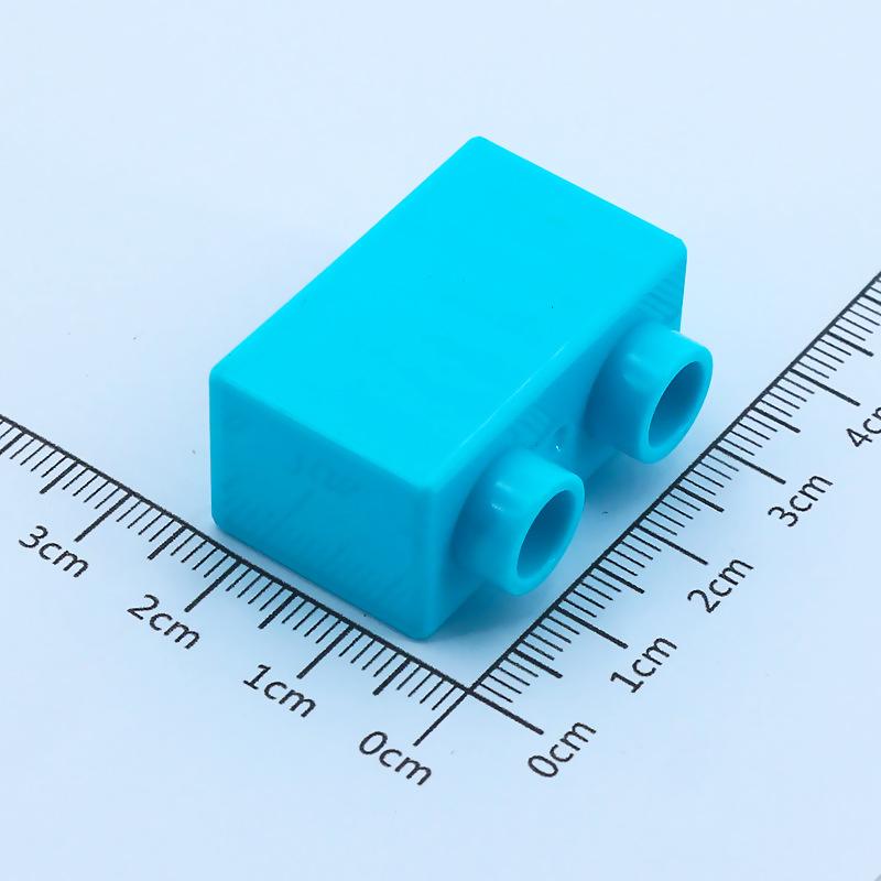 4 pezzi Mattoncini da Costruzione Grandi Fai da te 1x2 Mattoncini Grande Dimensione Accessori Assemblati Pezzi all'Ingrosso Giocattolo Educativo per Bambini