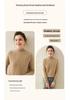 Women's Autumn/Winter Cashmere Sweater with High Neck and Raglan Sleeves
