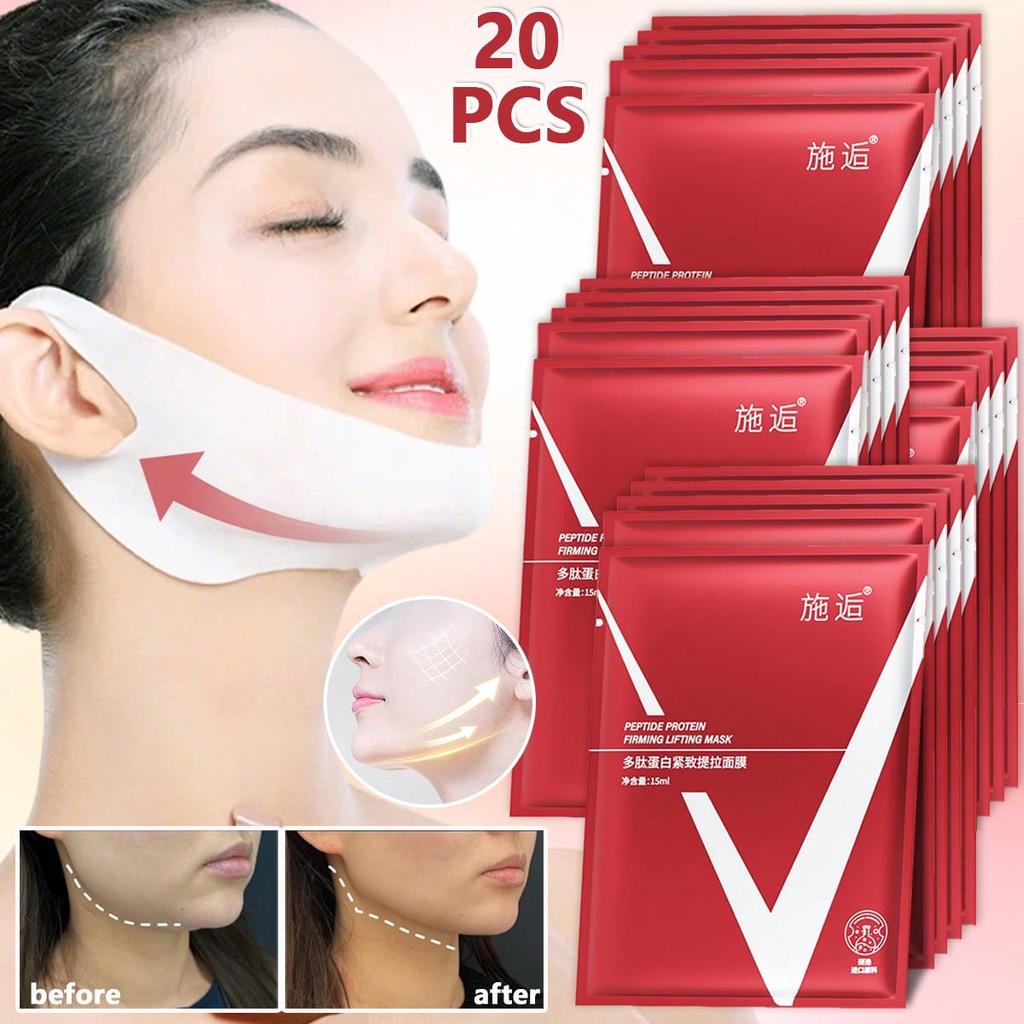 1/5/10 PCSV Lifting Facial Mask, Moisturizing And Brightening The Neck, Tightening The Double Chin