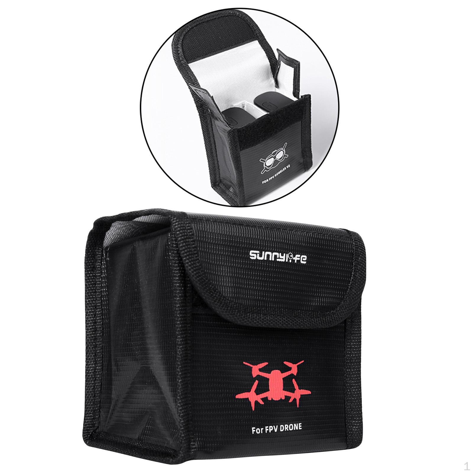 Огнестойкий чехол для хранения липо-аккумуляторов / Зарядки 2 Battery for Drone
