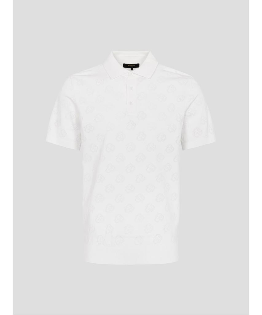 BEANPOLE GOLF [B_Under] Men'S Jacquard Knit Short Sleeve Collared T-Shirt - White