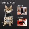Reflektierende Haustierjacke Mantel Winddicht Hoher Kragen Katzenkleidung Winter Warmes Fleece Kätzchenbekleidung Mit D-Ring Für Kleine Katzen Sphynx