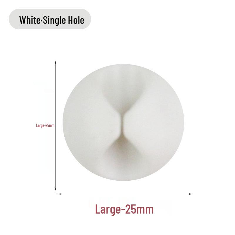Multi-Hole Self-Adhesive Cable Organizer and Power Cord Holder