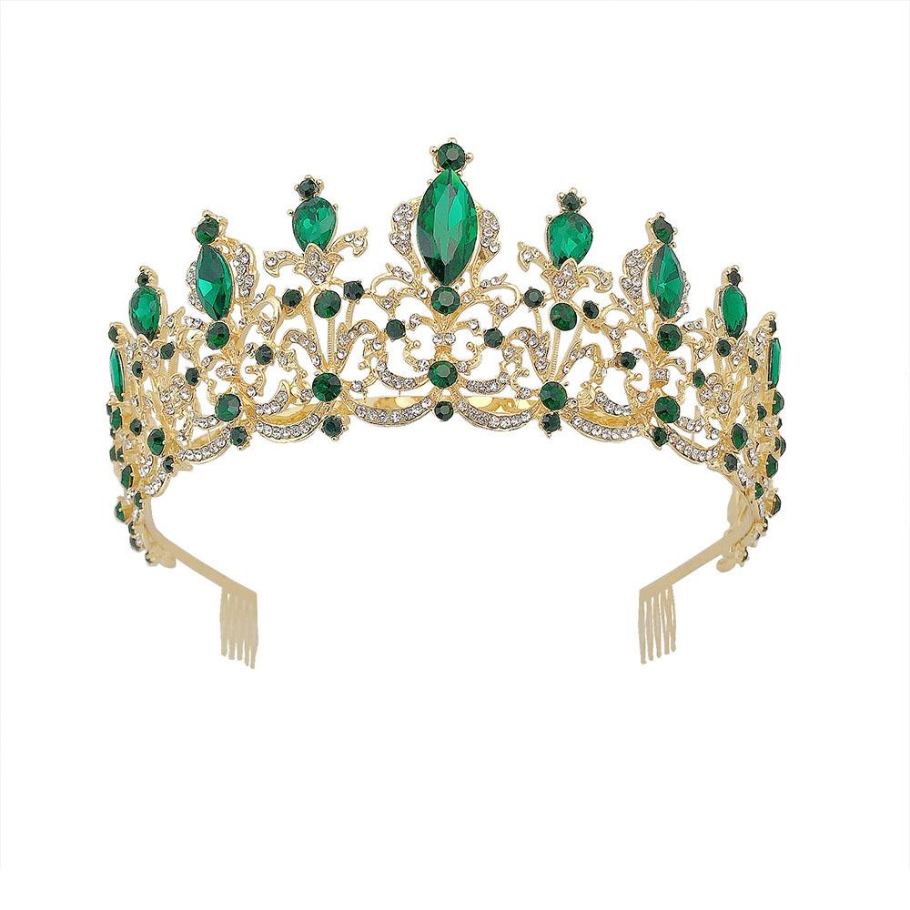 

Новая Свадебная Корона Тиара Невесты Гранд Люкс Стразы Свадебный Ужин Свадебная Повязка на Голову Корона