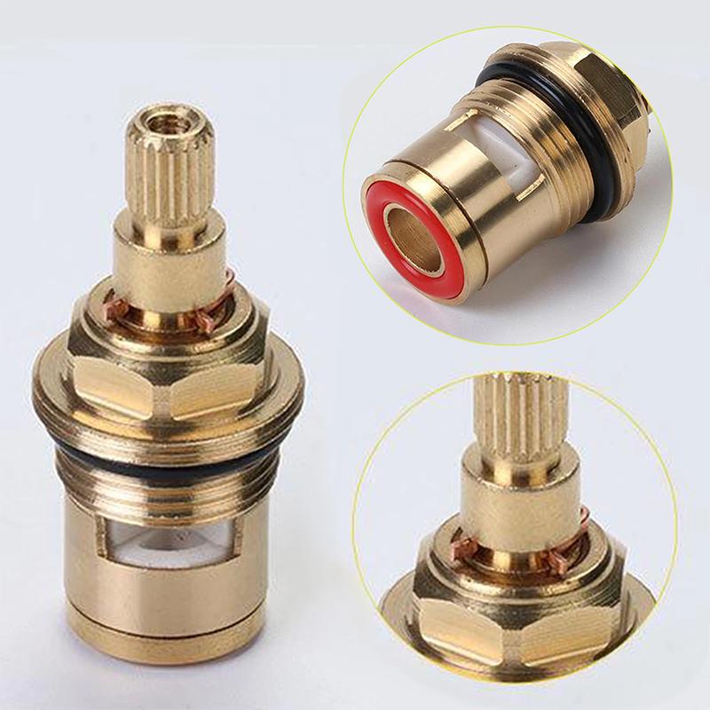 Faucet Valve Core Double Tooth Full Copper Valve Core Kitchen Hot And Cold Faucet Inner Core Concealed Shower Valve Core