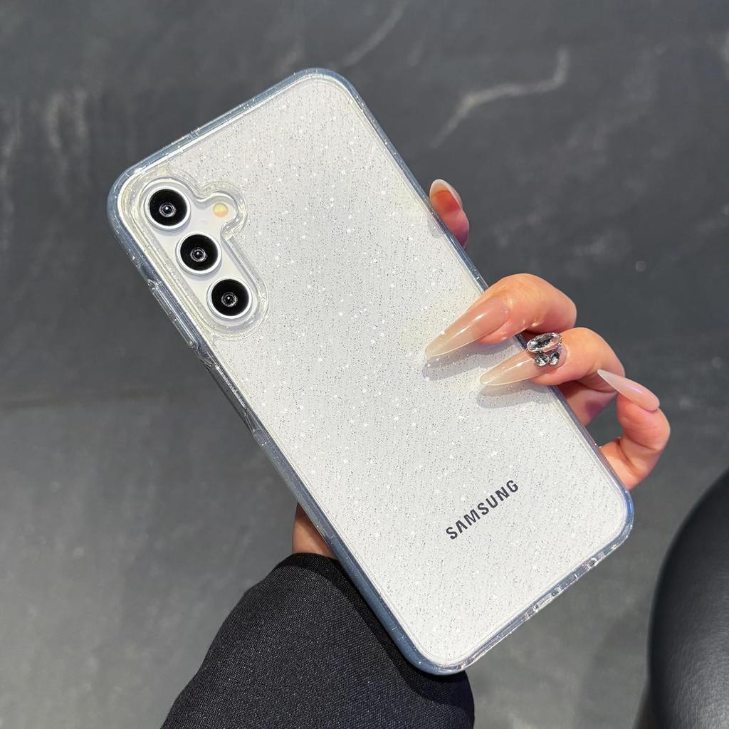 Glitter Case For Samsung Galaxy S25 Edge S24 FE S23 Ultra S22 Plus S21 S20 A56 5G A55 A36 A26 A16 A06 A35 A25 A15 A34 Note 20 Cover Phone Accessories