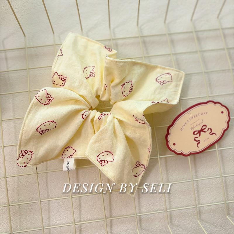 

Square Scarf Collection Internet Popular Scrunchie Gentle College Style