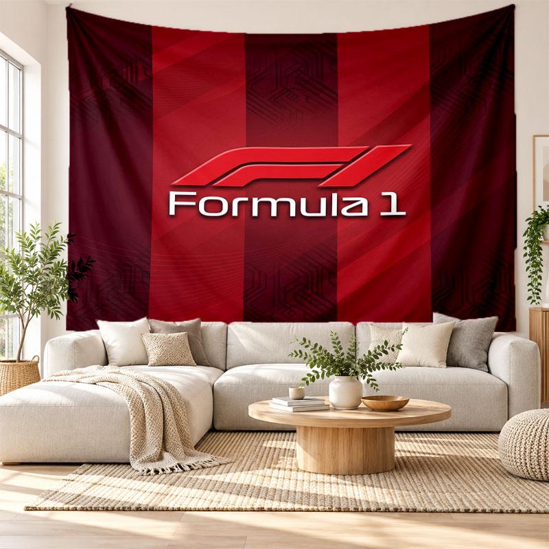 F1 Wandteppich, Weiches Stoff Wandbehang, Dekorative Kulisse Für Schlafzimmer Heim Wandkunst