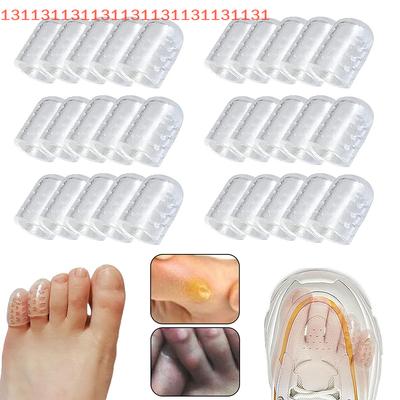 2-100Pcs Silicone Anti-Friction Toe Protector Gel Breathable Toe Caps Covers Foot Care Fingertip Elasticity Prevents Blisters