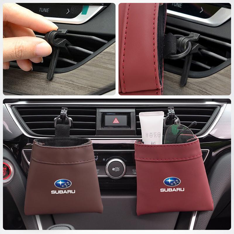 Car Storage Bag Auto Hanging Organizer Pocket Valve Cap For Subaru Crosstrek Forester Outback Impreza BRZ WRX Ascent REX Levorg Y17