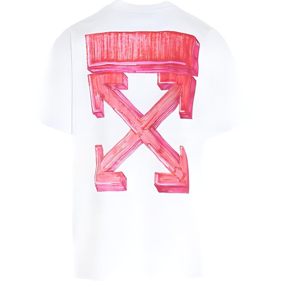 OFF WHITE Marker Red Arrows Oversized Tee OMAA038E20JER0020125