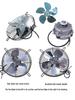 Aluminum Blade Shaded-Pole Asynchronous Freezer Fan Motor (25/40/60W, 190/250/300mm Blade)