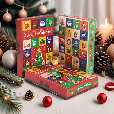 Empty Christmas Advent Calendar Boxes Kit DIY Funny Christmas SurpriseBox 24 Days Christmas Countdown Blind Case For Xmas Party