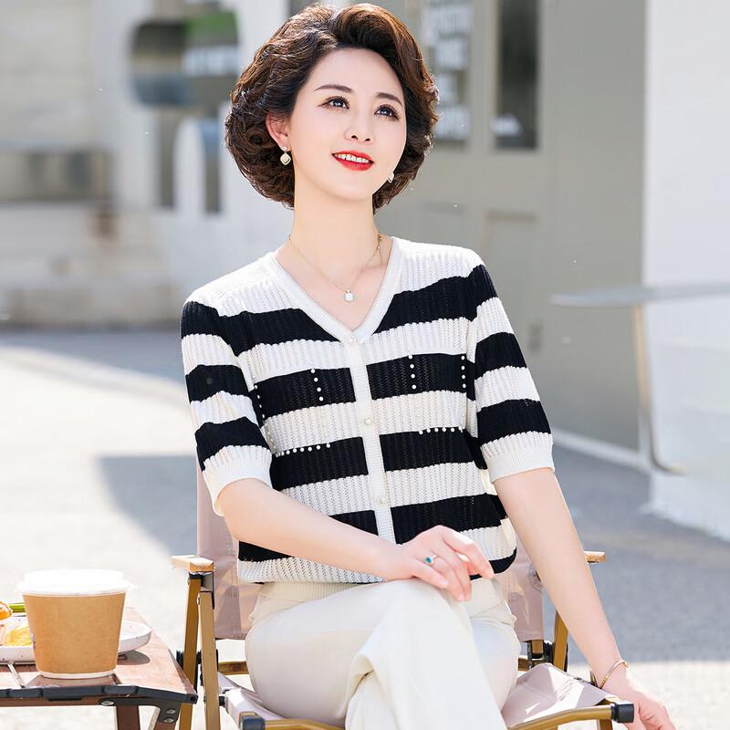 

Women s V-Neck Short Sleeve Knit T-Shirt 3XL