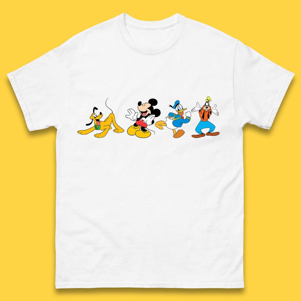Mickey And Friends Mickey Mouse Daisy Duck Pluto Goofy Donald Duck Disney Group Disney Best Friends Mens Tee Top