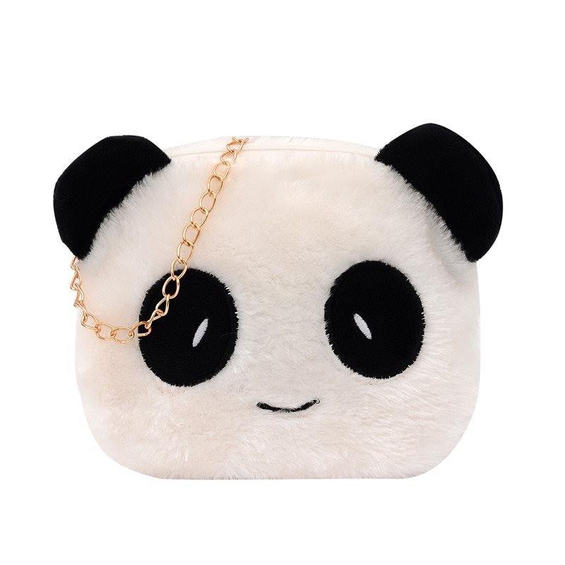 Adorable Panda Plush Shoulder Bag For Women Fashionable Korean Inspired Cute Design