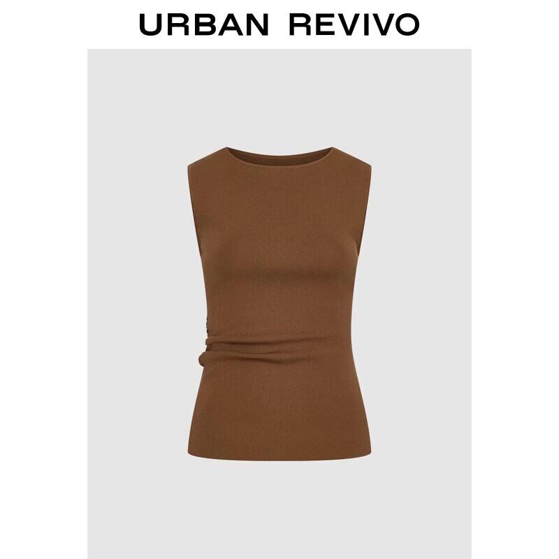 Women s Pleated Slim Fit Knit Top S