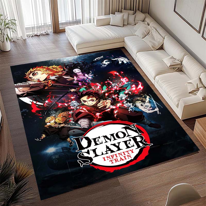 Kimetsu no Yaiba (Insect Pillar Butterfly Ninja) rug, suitable for playrooms, bedrooms, living rooms, sofas, and other home déco