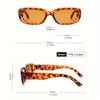 1/16pcs Vintage Punk Square Sunglasses Women Summer Fashion UV400 Jelly Colors Shades