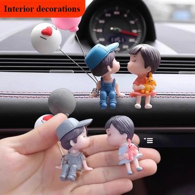 Car Interior Decoration Products, Center Console Rearview Mirror, Car Couple Ornaments, Car Interior Decoration Supplies