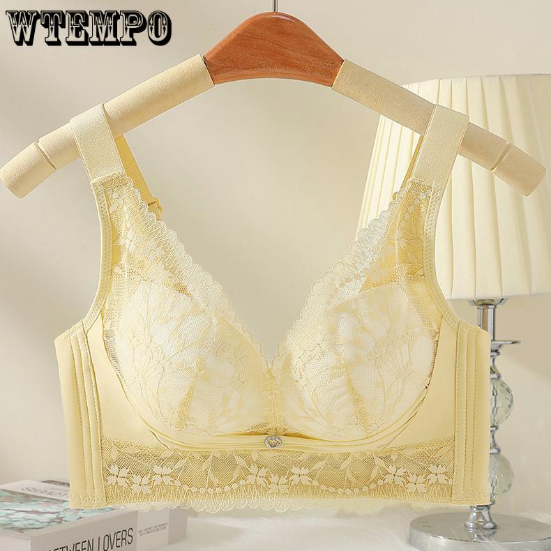 

Бюстгальтер з чашкою-долонею Жіночий Збиральний Сексуальний Мереживний Бюстгальтер Жіночий Бюстгальтер проти провисання Жіноча Білизна 34/75A чорний