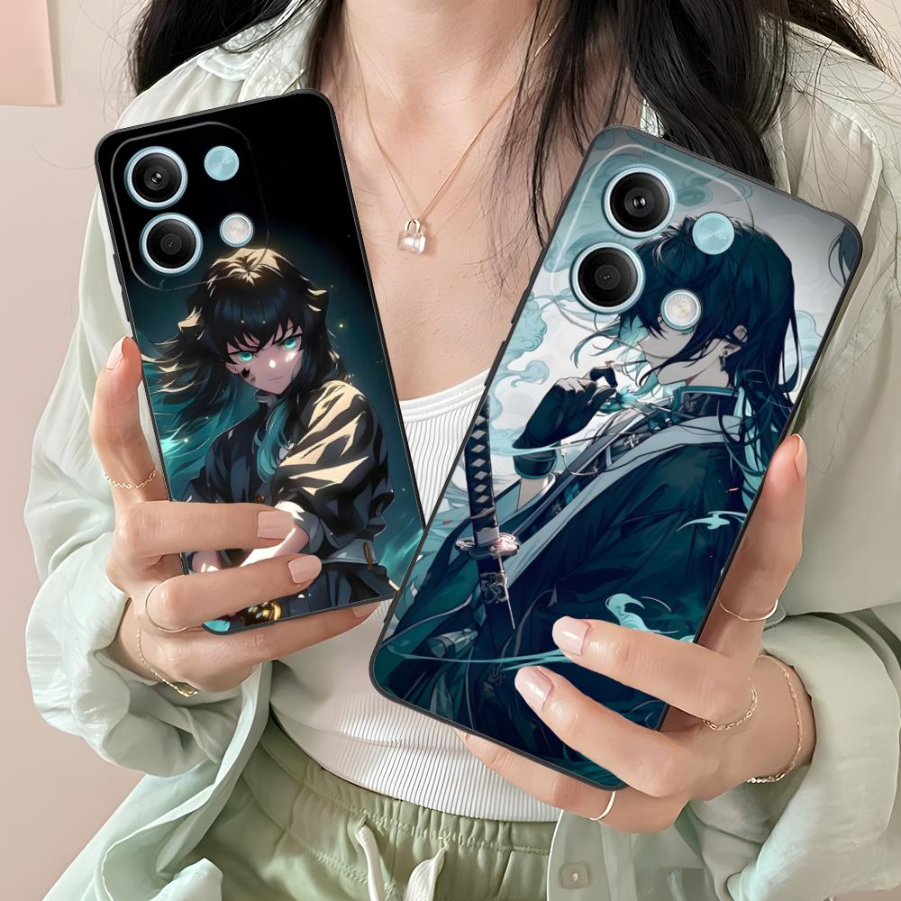 Demon Slayer Muichiro Phone Case for Xiaomi Redmi Note 14 13 12 11 A5 3 2 1 Pro Plus 4G 5G Colour Protective Pretty Luxury Cover