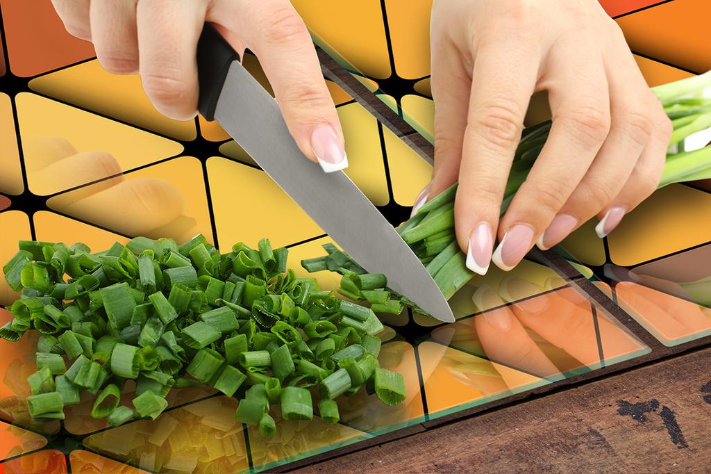 Glass protective plate for the stove 2x45x52 Color