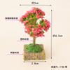 Doll House Mini Garden Simulation Cherry Blossom Willow Tree Landscaping Plant Ornaments Micro Landscape Sand Table Scene Prop Model