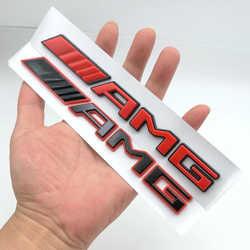 New 3D ABS Logo AMG Emblem Letters Sticker Car Badge for Mercedes Benz Brabus A B C E S CLA CLS GLC GLE GLS G Class Accessories