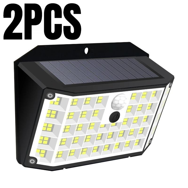 176 LED Solar Lights Outdoor Waterproof Motion Sensor Solar Powered Flood Lights Security Wall Lights 3 Modes Yard Deck Garden