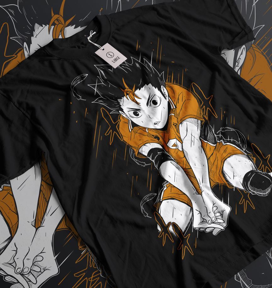 

Nishinoya, Haikyuu,Hinata ,Kageyama,Neko ma, new Unisex Shirt,Anime,gi fts 2XL