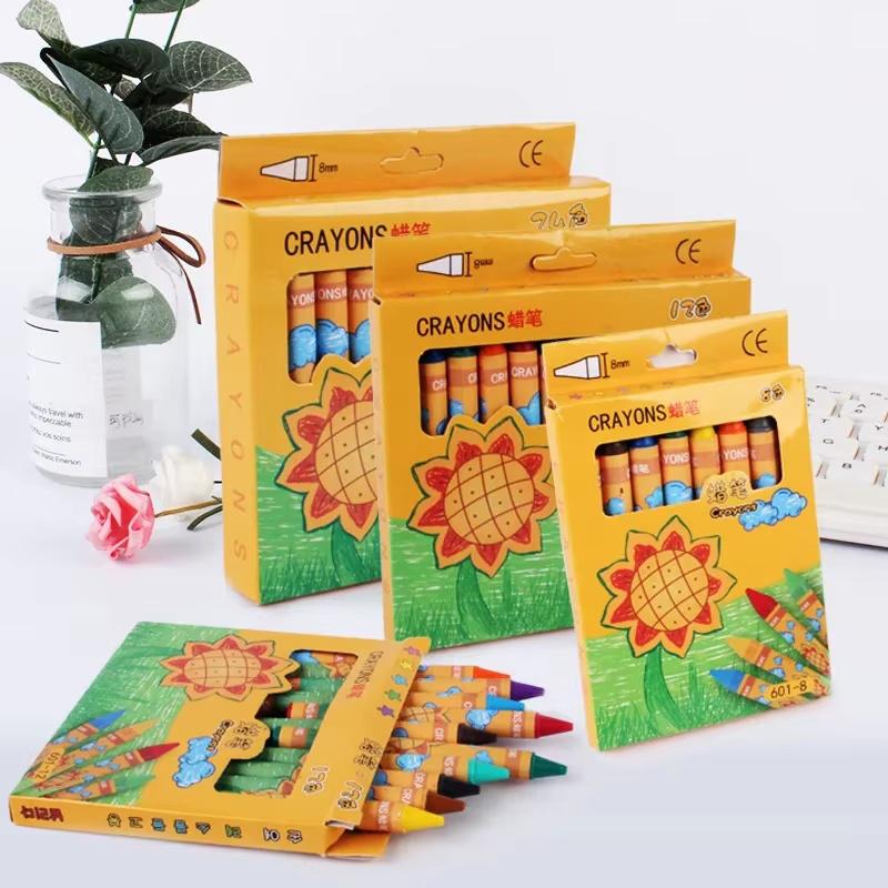 Sunflower 8 /12 /24 Colors Crayons Kids Colored Crayons School Supplies Prizes And Gifts