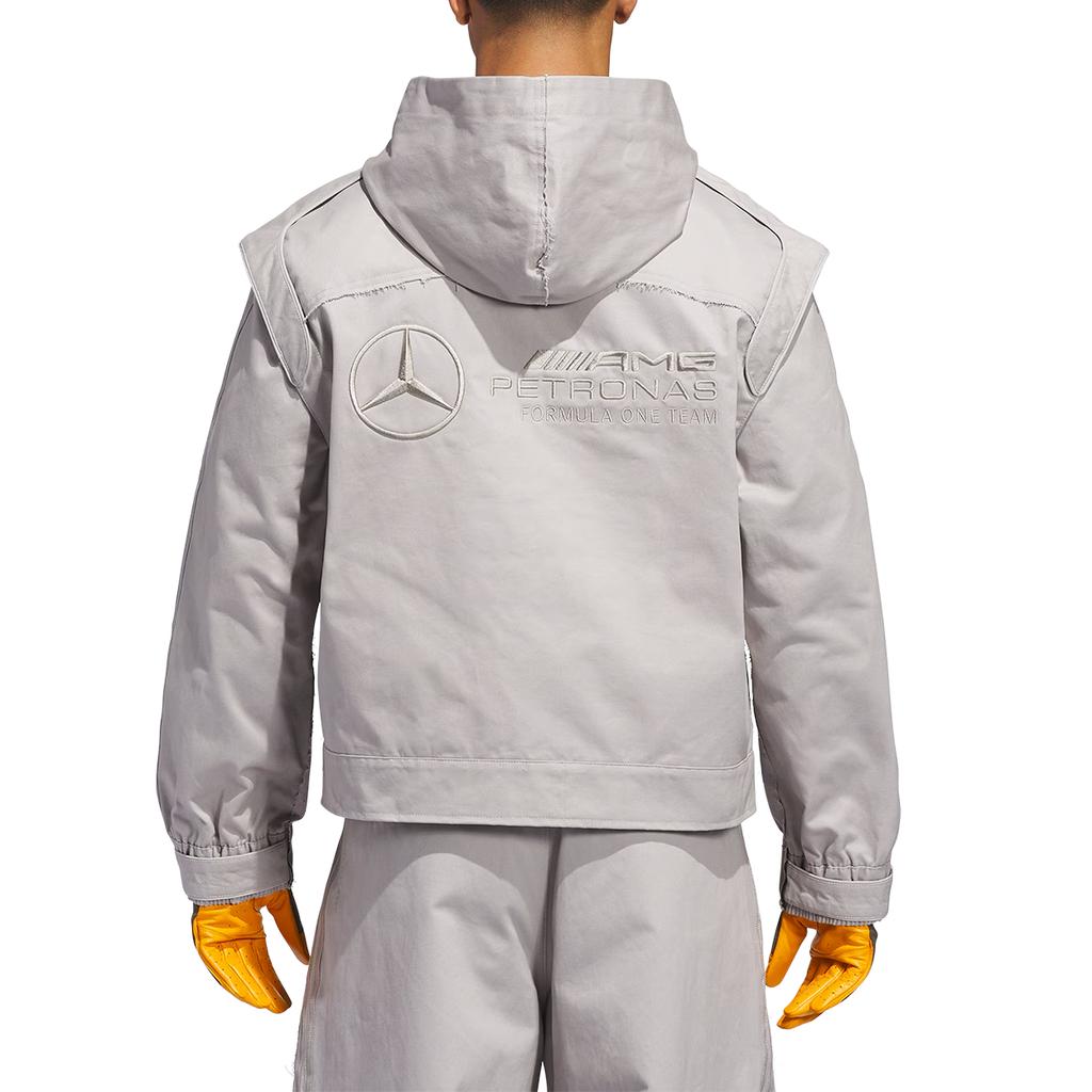 adidas Originals X Bad Bunny X Mercedes-AMG PETRONAS F1 Collaboration FW25 Hooded Casual Fashion Jacket Unisex Jacket KD7594
