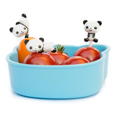 8 Buc/Set Mini Furculițe de Fructe Panda Desen Animat pentru Copii, Furculițe pentru Gustări, Desert, Tort, Prânzuri Bento, Decorare Petrecere