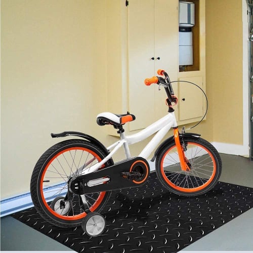 Ybaymy Garage Mat, Garage Floor Mat, Rubber Mat, Light Truck Rubber Mat, 3mm Thick, 1m Wide, 5m Long, Non-Slip Surface, Insulated, Suitable for Parkin