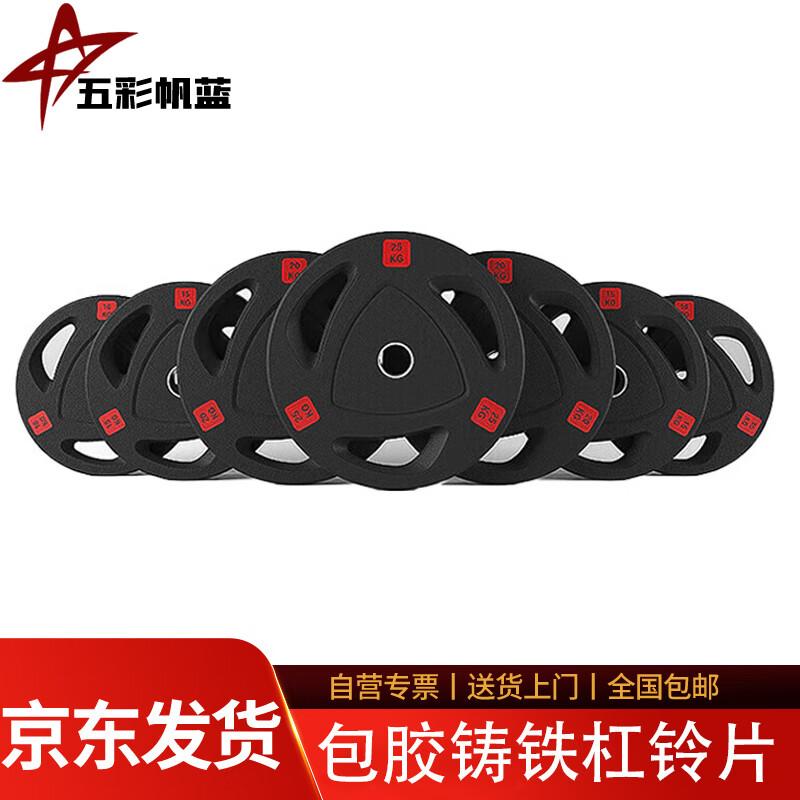 Coated Cast Iron Barbell Plate