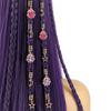 10pcs Hair Braiding Hollow Out Hair Ring Star Moon Hair Braid Tubes Dreadlocks Beads  for Braids