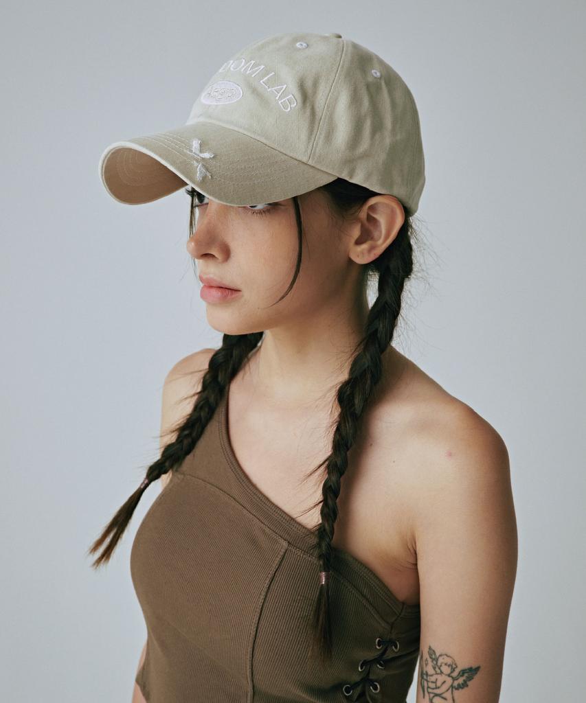 AEGO FREEDOM LAB Signature Logo Cap_Ivory