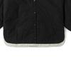 Vans Solid Color Button-Up Long Sleeve Jacket Women Jackets Black VN000H2XBLK
