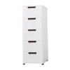 5 Drawer Chest Storage Rolling Cart with Wheels File Organization Stand Shelf Trolley for Home Cabinet Bedroom Closet Office