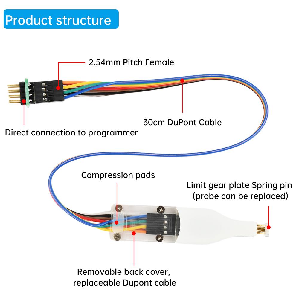 SOP8/WSON8/QDFN8 Microchip Surface Mount Spring Needle Burning Read Write Test Probe Suitable for Test Writing Program Burning