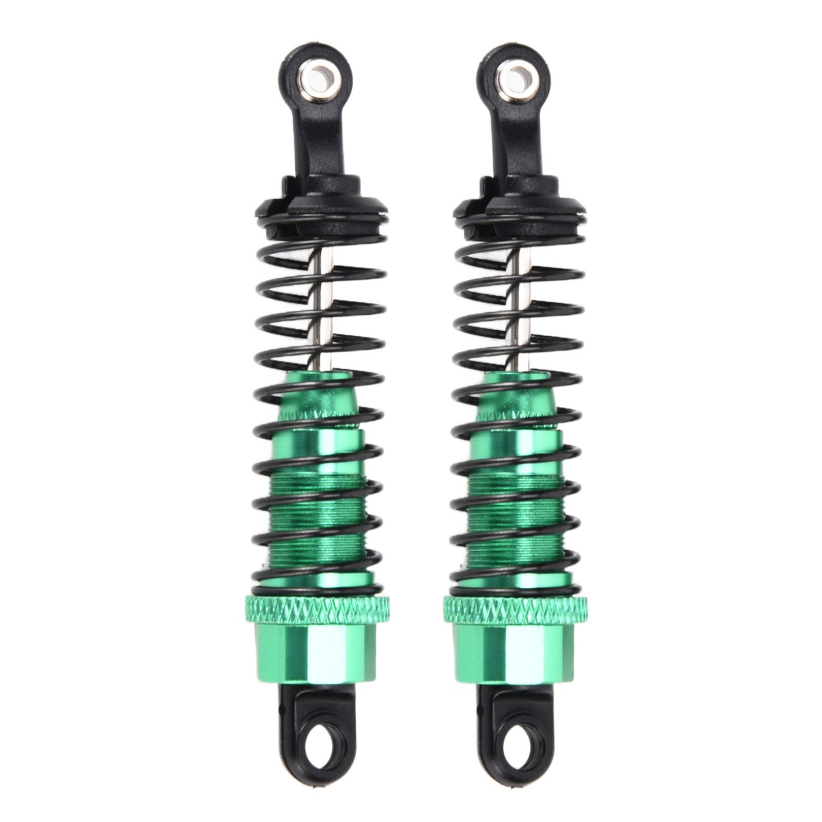 

2pcs RC Car Shock Absorber 1 16 Front Rear 73mm Length Aluminum Alloy Model Truck DamperGreen зелений