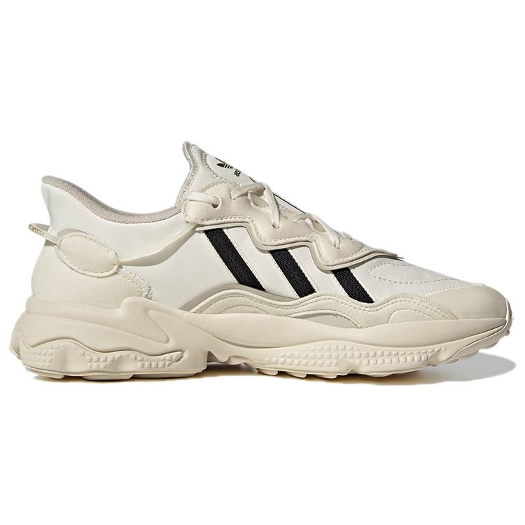 Adidas Ozweego Cream White Unisex Sneakers Core-Black Focus-Olive H04242