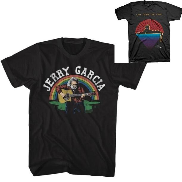 Jerry Garcia Cats Under the Stars / Rainbow Mens T-shirt - New - Band Tees XL
