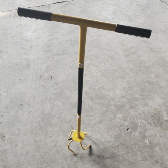 Garten-Drehfräse, manuelle Handfräse mit abnehmbarer großer Klaue, robuster Klauen-Bodengrubber mit T-Griff zum Lösen und Belüften des Bodens