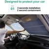 Car Retractable Folding Foldable Rear Window Sun Shade Block Visor Folding Auto Windshield Cover