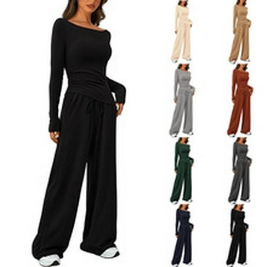 Women's Casual Wide-Leg Zipper Pocket Pants - Spring/Summer 2024